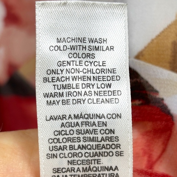 White House Black Market Women Long Split Sleeve Blouse Sz 12 Romantic Date - Picture 11 of 13